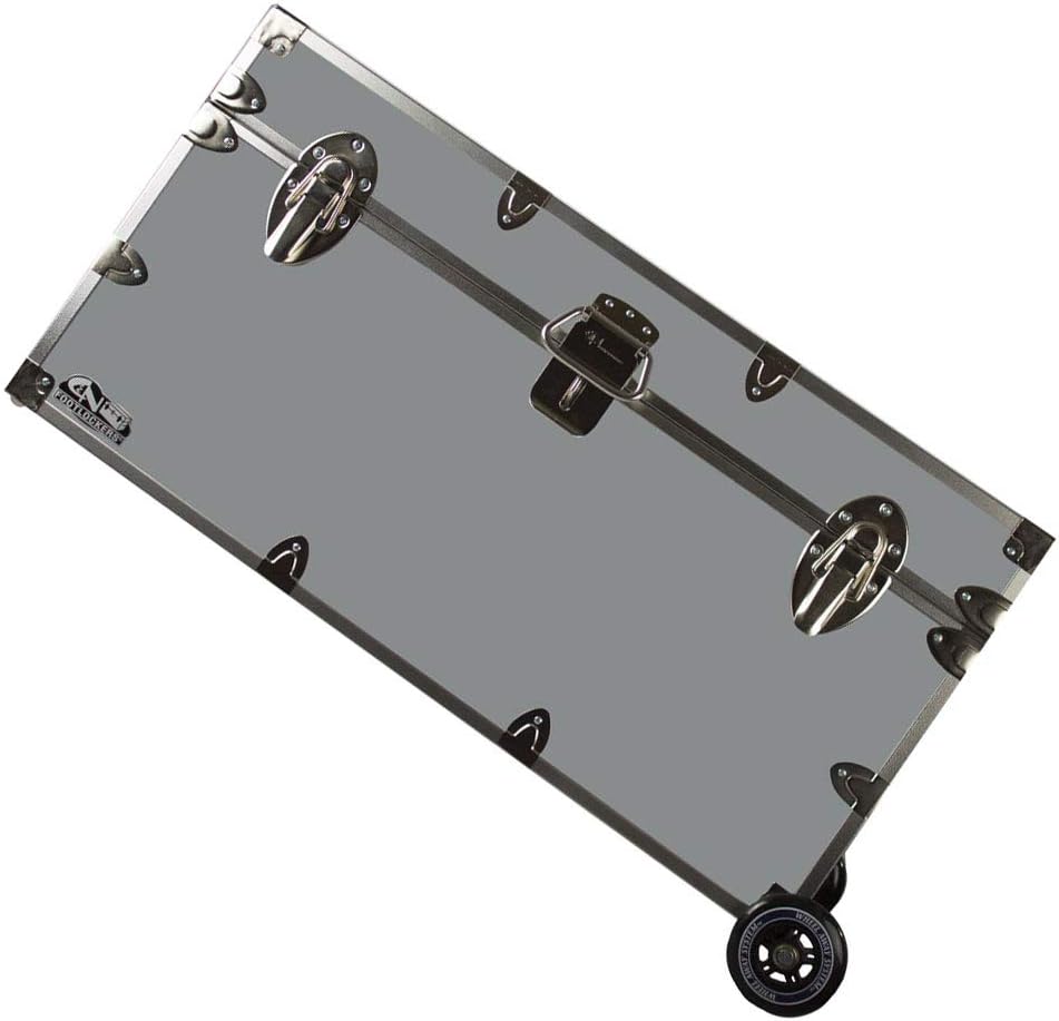 Lockable Trunk Footlocker with Wheels O973006