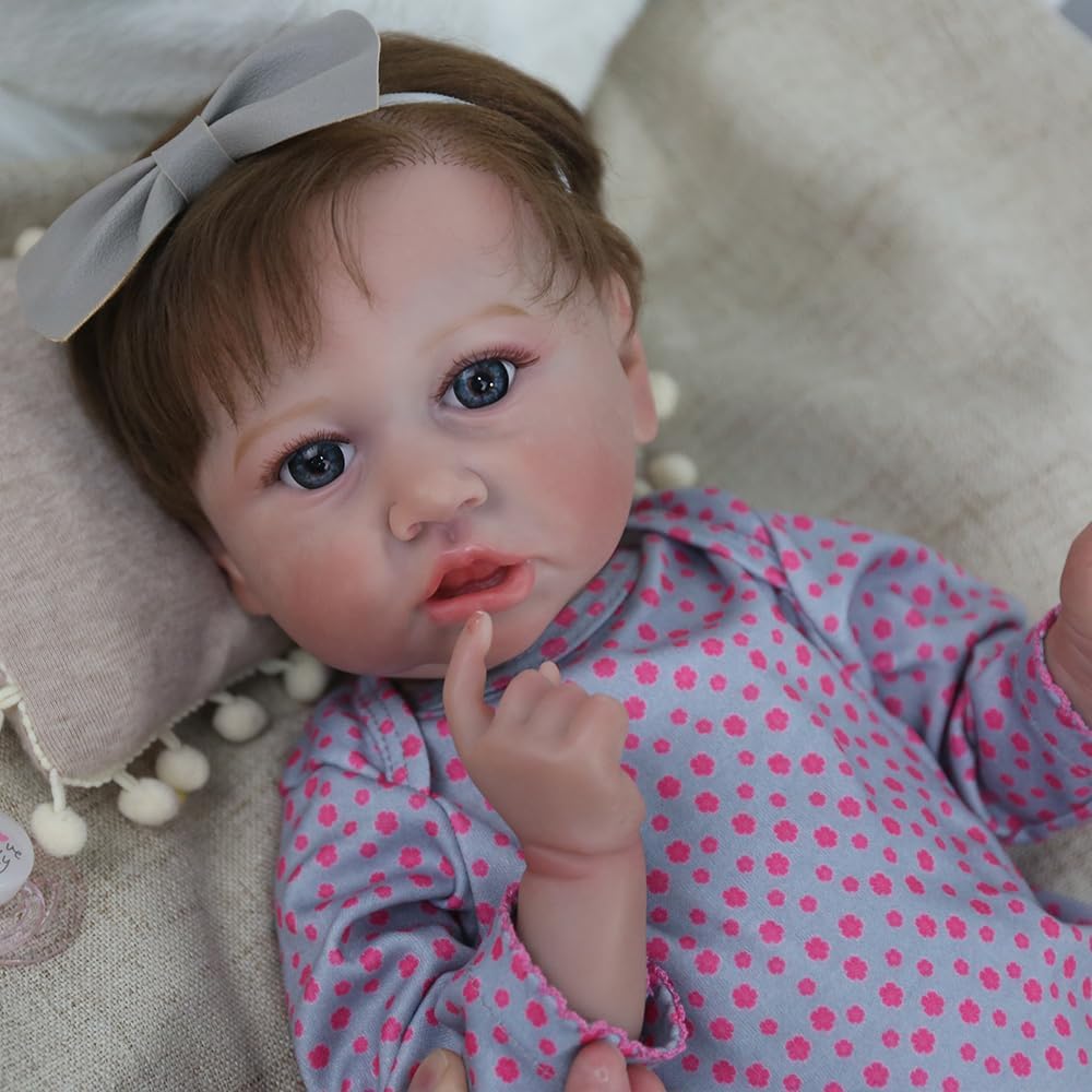 20 inch Handmade Vinyl Reborn Baby Doll with Weighted Cloth Body G488