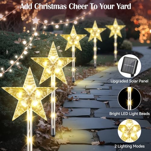 8 Pack Solar Candy Cane Pathway Lights H188206