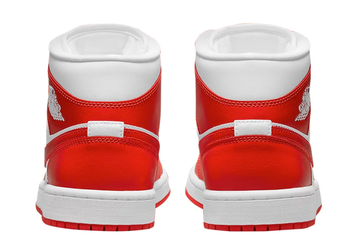 White Habanero Red Mid Sneakers T88720
