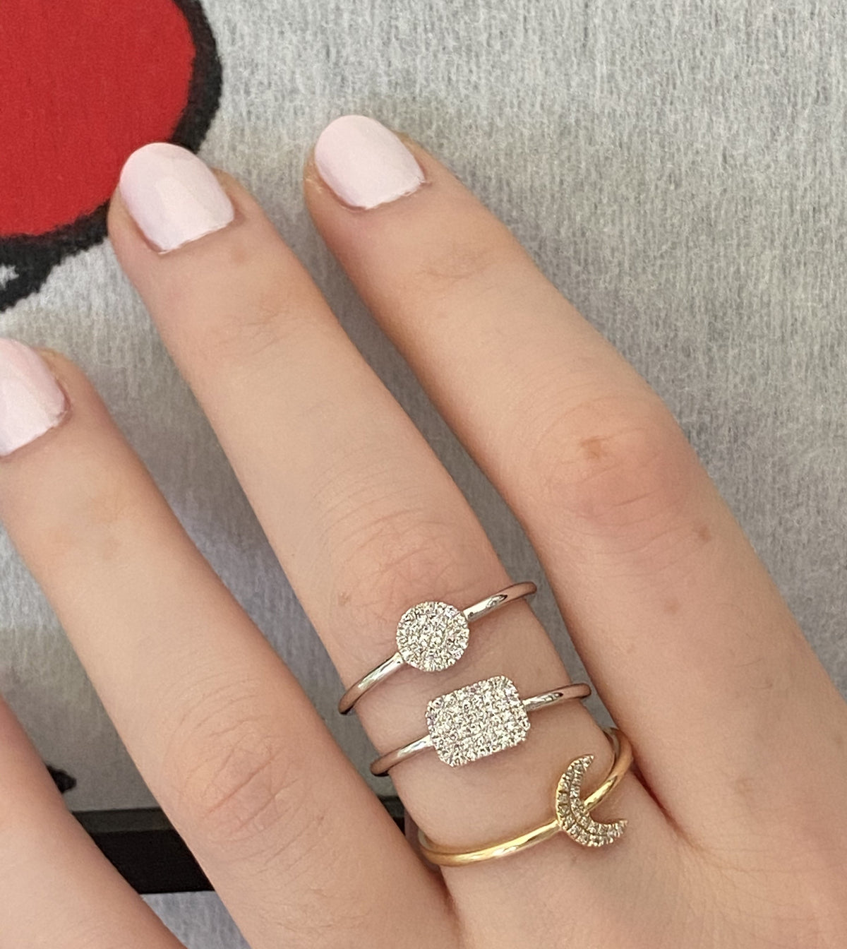 Diamond Rectangle Ring R7832