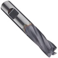 Carbide Square Nose End Mill, TiAlN Finish, 4 Flutes, 2.5x22 Overall Y89057
