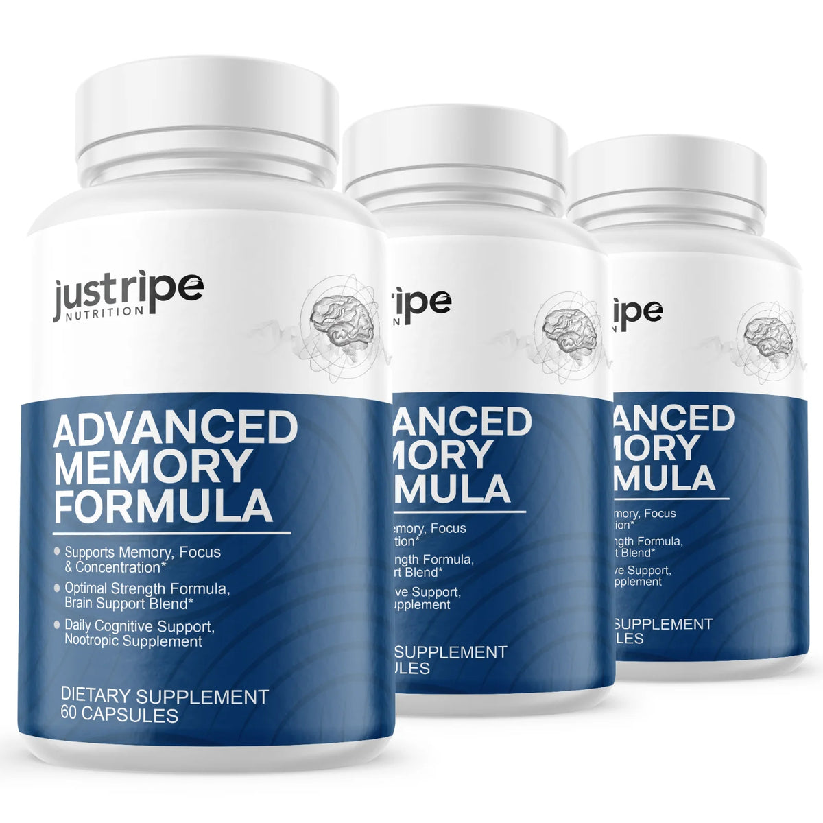3 Pack Advanced Memory Formula Brain Supplement C293