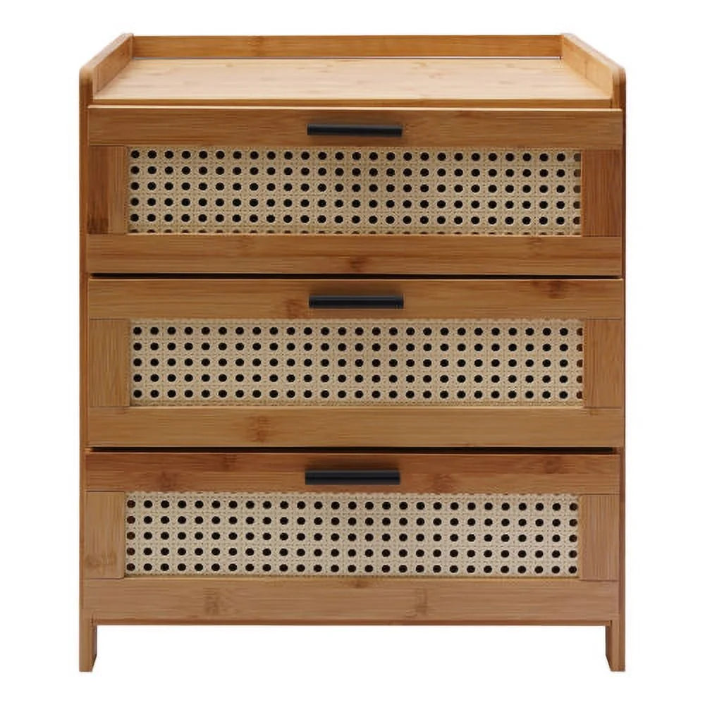 Bamboo Wood Nightstand W14716