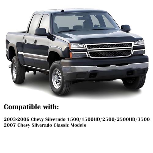 Headlights Assembly + Tail Lights Assembly Combo compatible with 2003-2006 Chevy Silverado V6621