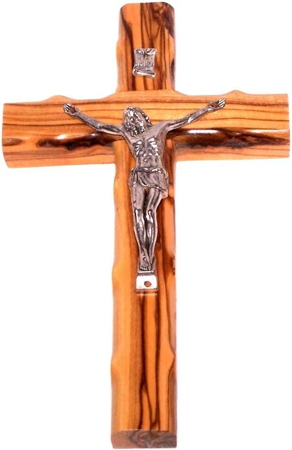 Olive Wood Cross with Certificate and Lord Prayer Card (4.75 Inches) Pack of 2 D79986