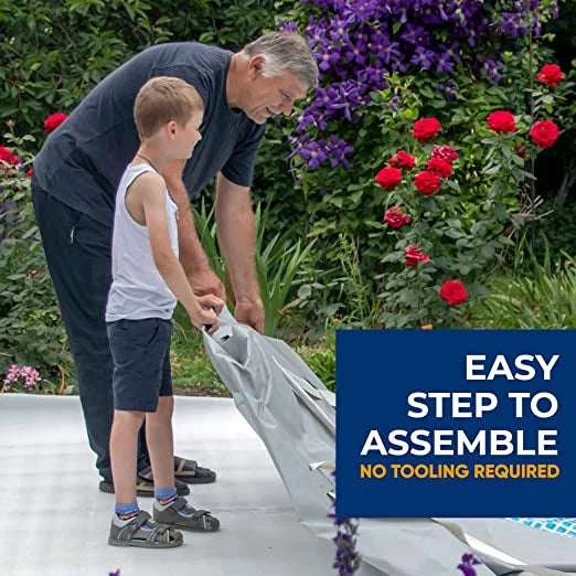 Rectangle Above Ground Pool Set with Ladder H615