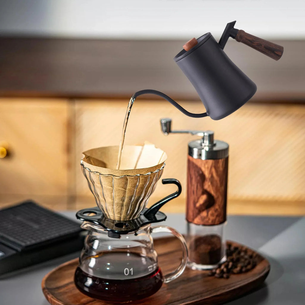 Lightweight Steel Pour Over Drip Pot Black T79630