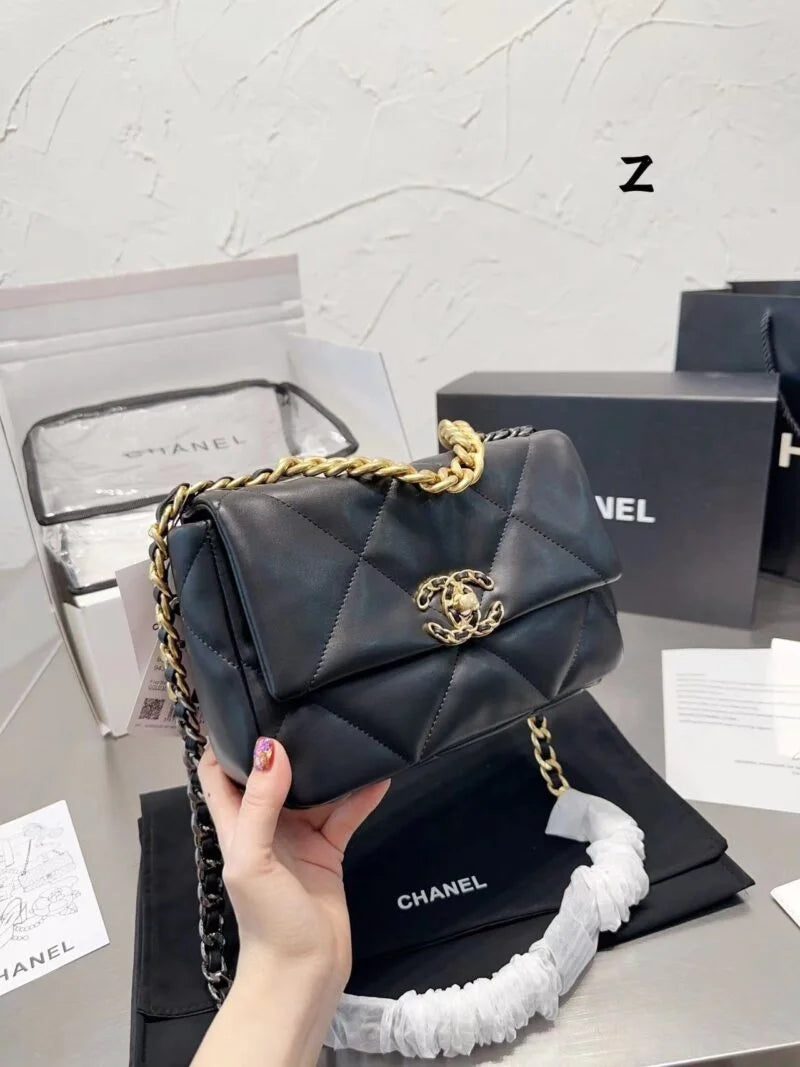 Black Lamb Leather Shoulder Bag M236632