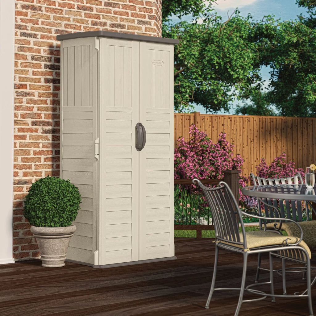 Resin Vertical Storage Shed, 22 Cubic feet P584