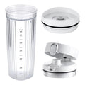 Personal Blender Jar with Drinking and Vacuum Lid in Silver C9823
