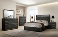 6pc King Size Bedroom Set with Dresser Chest Mirror Nightstands H24103