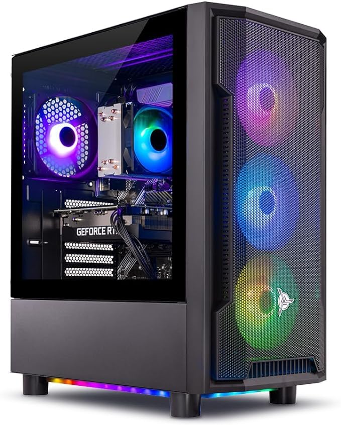 Black Gaming PC, Intel i7 12700F, RTX 4060, 1TB NVME, 16GB DDR4 RAM Q972717