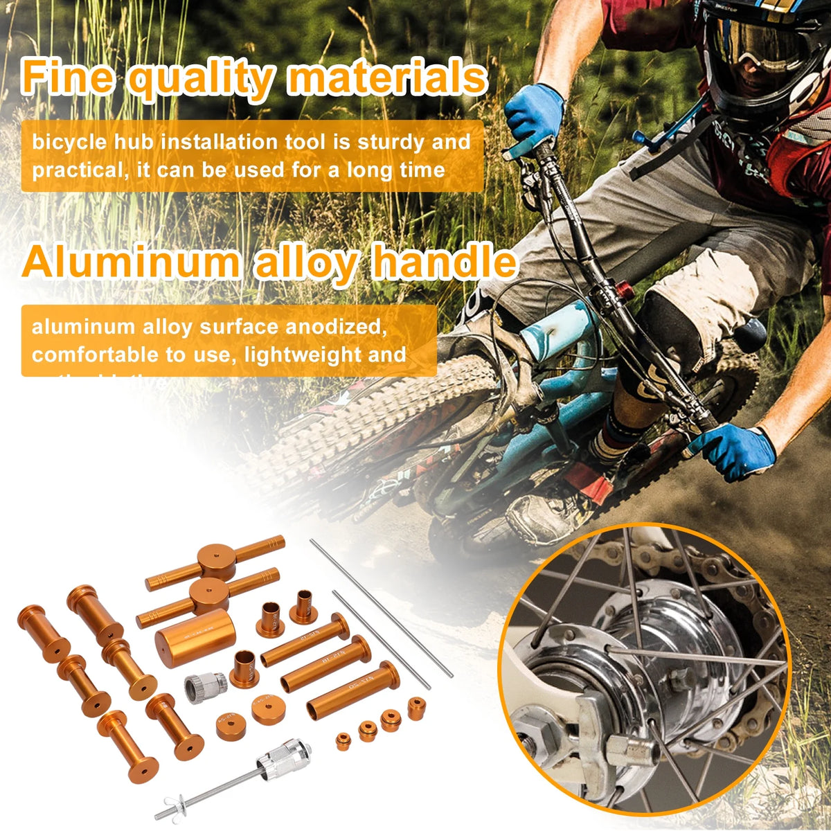 Bike Quick Release Axle Ratchet Tools Kit I989