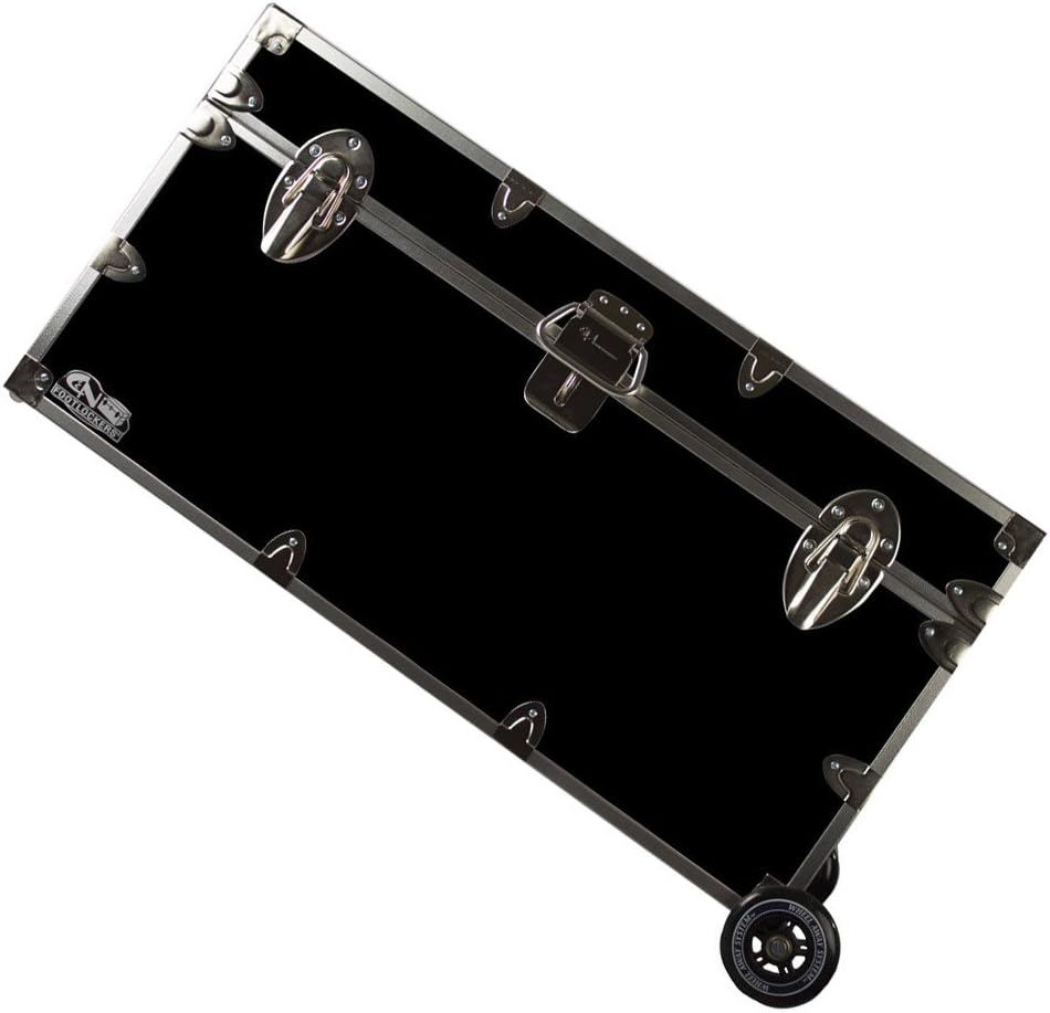 Lockable Trunk Footlocker with Wheels O973006