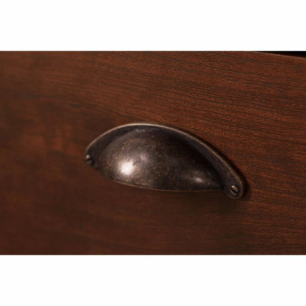 Antique Cherry Engineered Wood Home Office Desk J80513