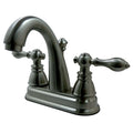 Satin Nickel Two-Handle Centerset Lavatory Faucet with Pop-Up T559