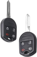 2Pcs Car Key Fob Keyless Entry Remote 4-btn Pack of 2 G389