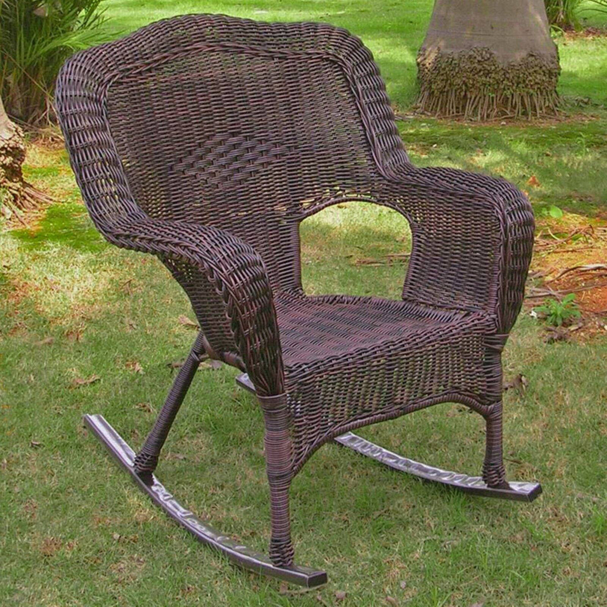White Patio Rocker U201