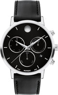 Swiss Quartz Chronograph Watch, Calfskin Strap, 42mm Z129