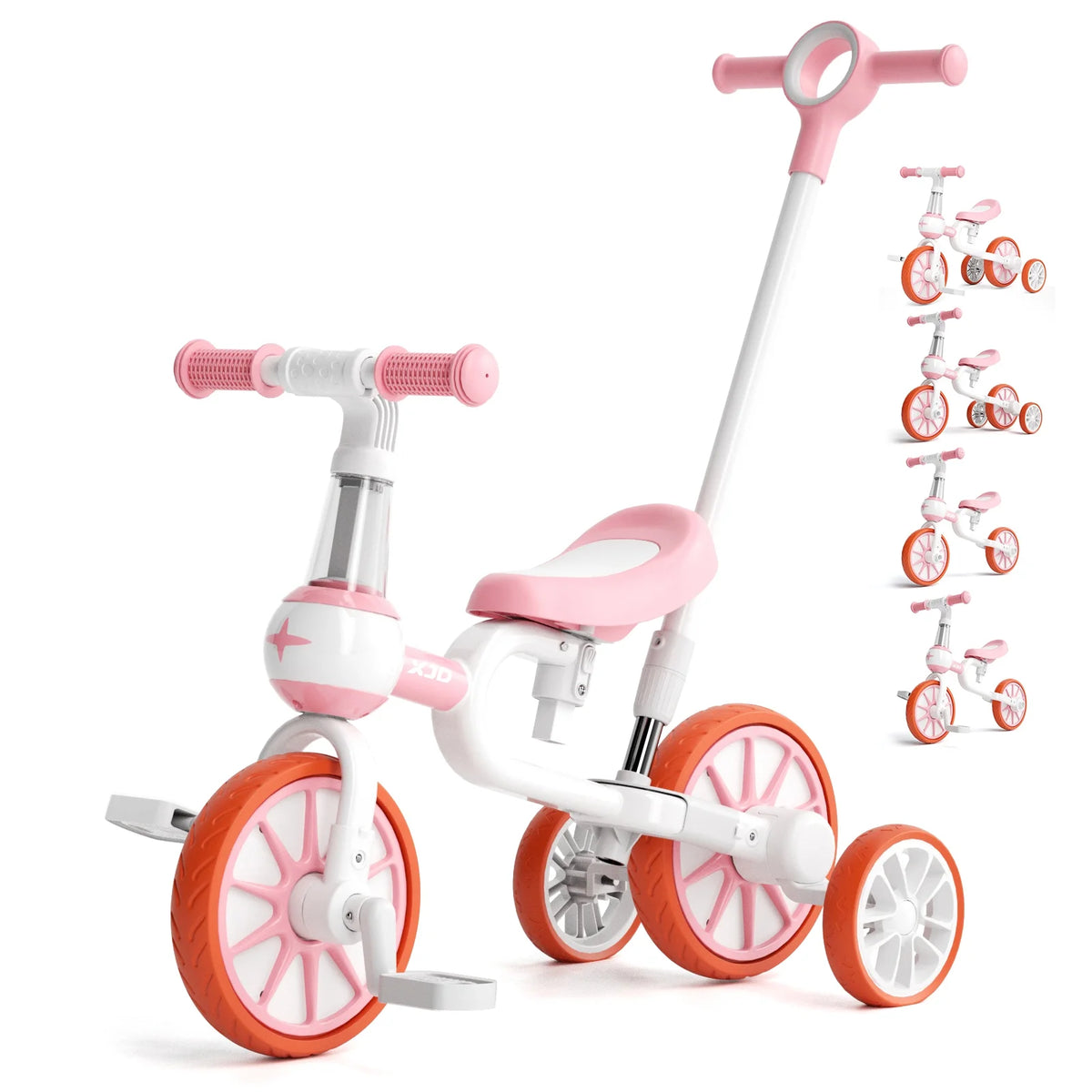 7 in 1 Toddler Tricycle with Removable Pedals D666337