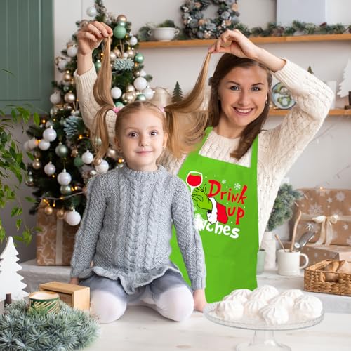Christmas Baking Apron with 2 Pockets C977
