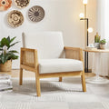 Beige Fabric Upholstered Accent Chair C7917