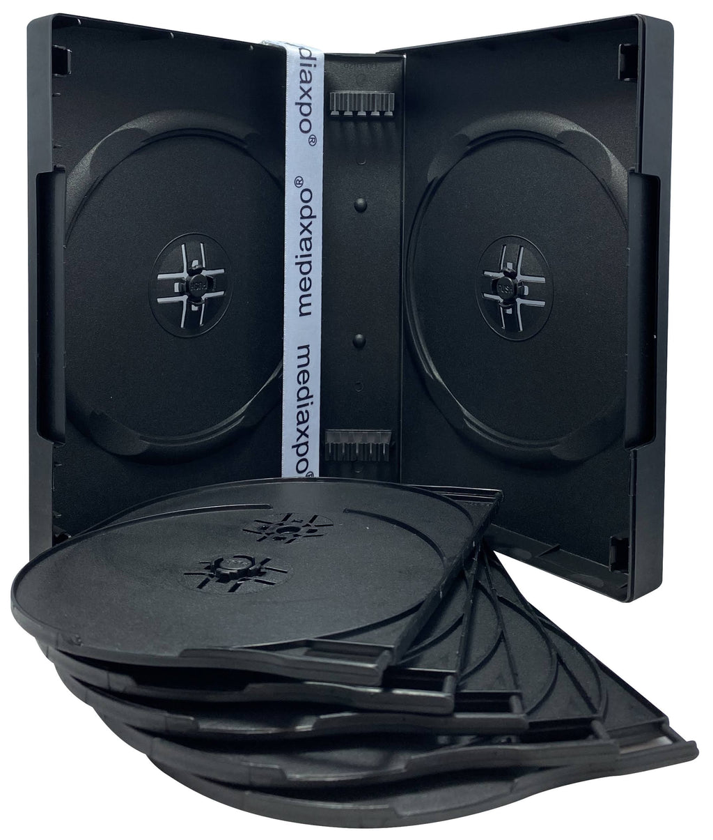 100 Black 12 Disc DVD Cases A7475