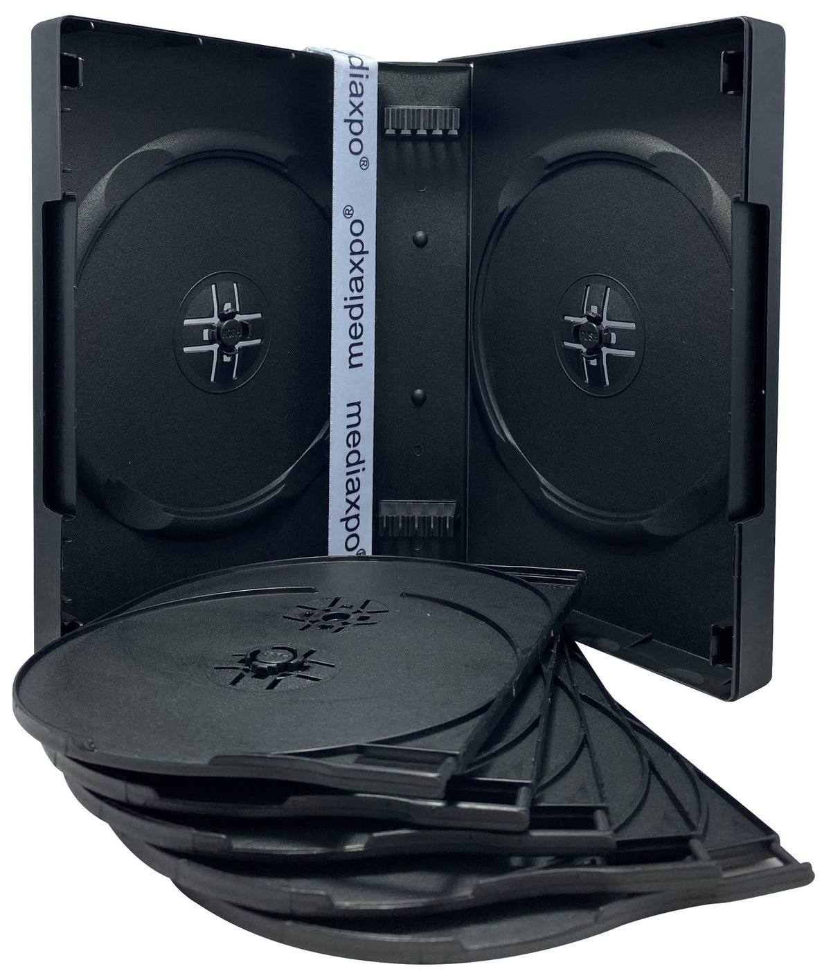 100 Black 12 Disc DVD Cases A7475