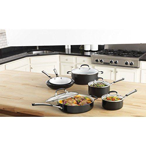 10 Piece Ceramic Nonstick Cookware Set H420999
