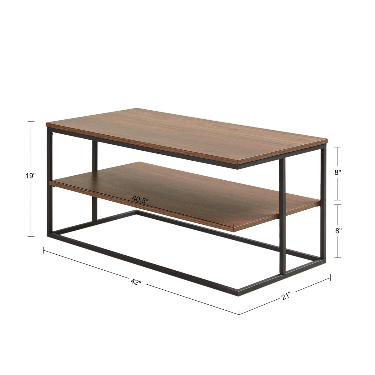 42" 2 Tier Metal Coffee Table P527176