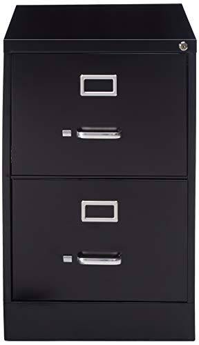 Black 2-Drawer Vertical File Cabinet R698