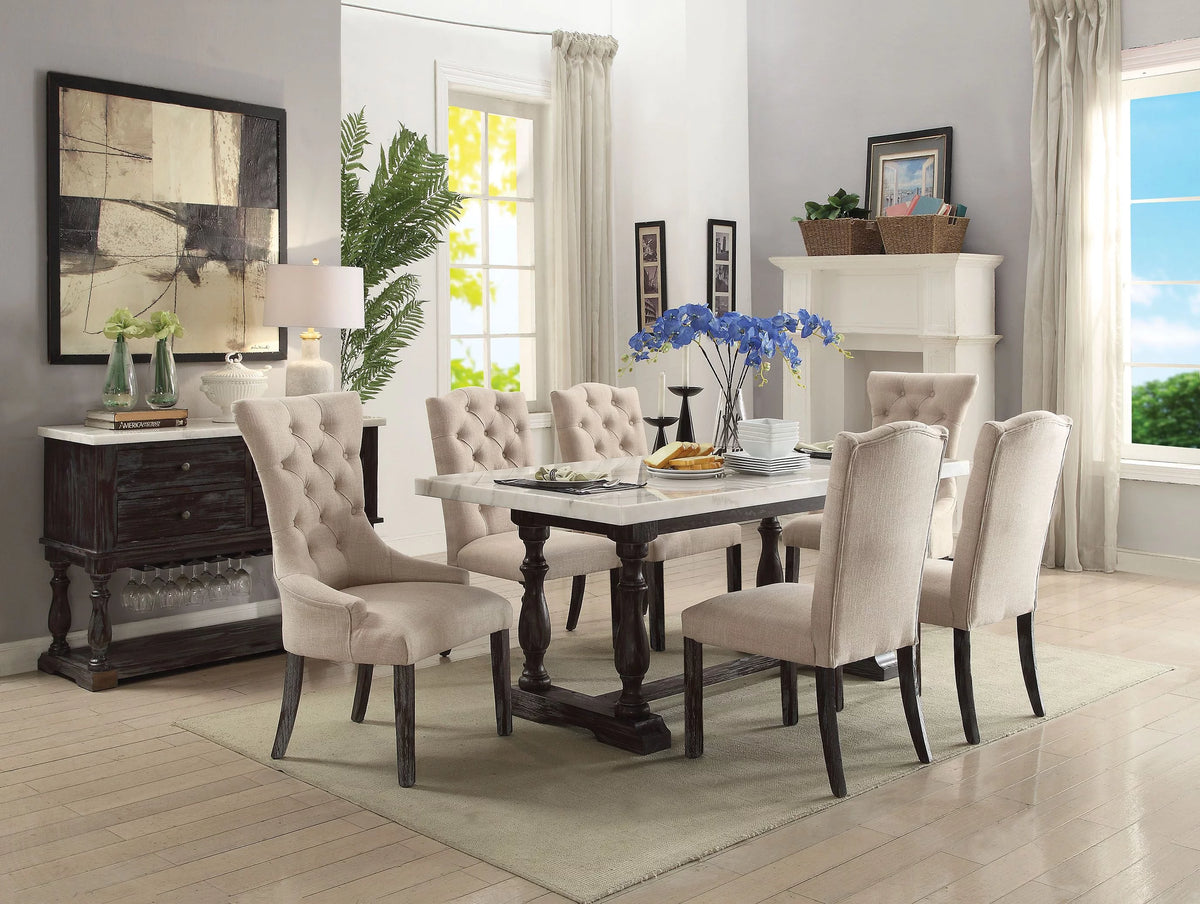 72" Marble Top Dining Table I245