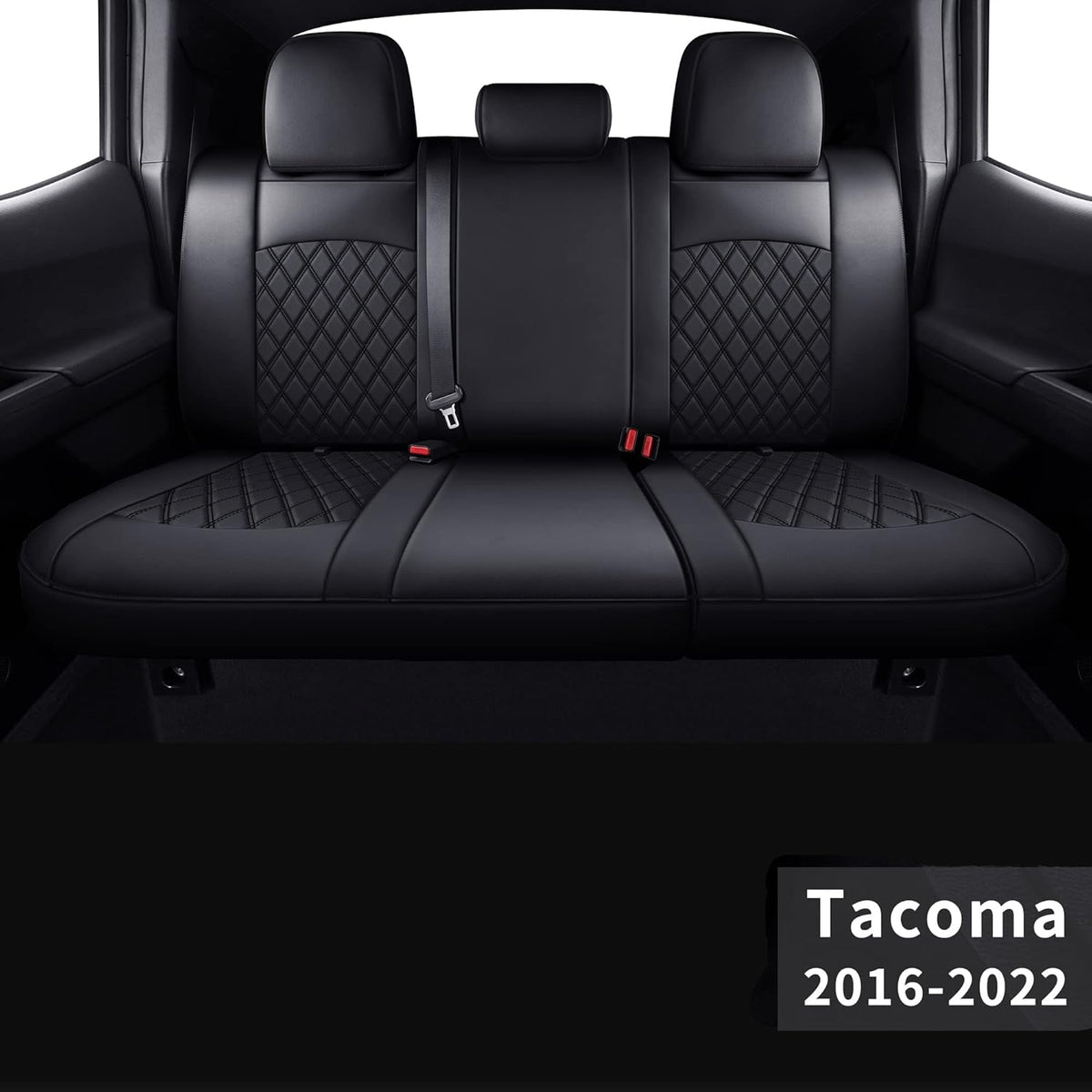 Black 2 pcs Tacoma Seat Covers L25293