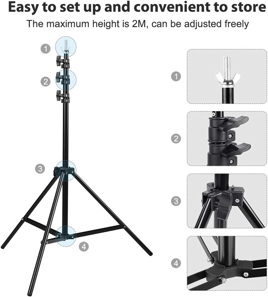10x8.5FT Backdrop Stand Kit with Spring Clamp, Sand Bag, Carry Bag J967