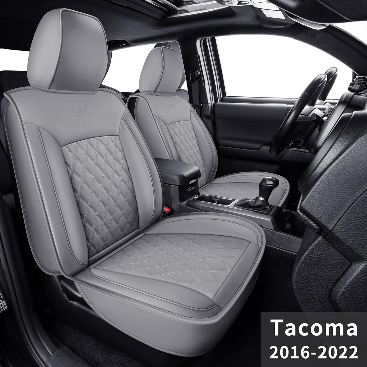 Black 2 pcs Tacoma Seat Covers L25293