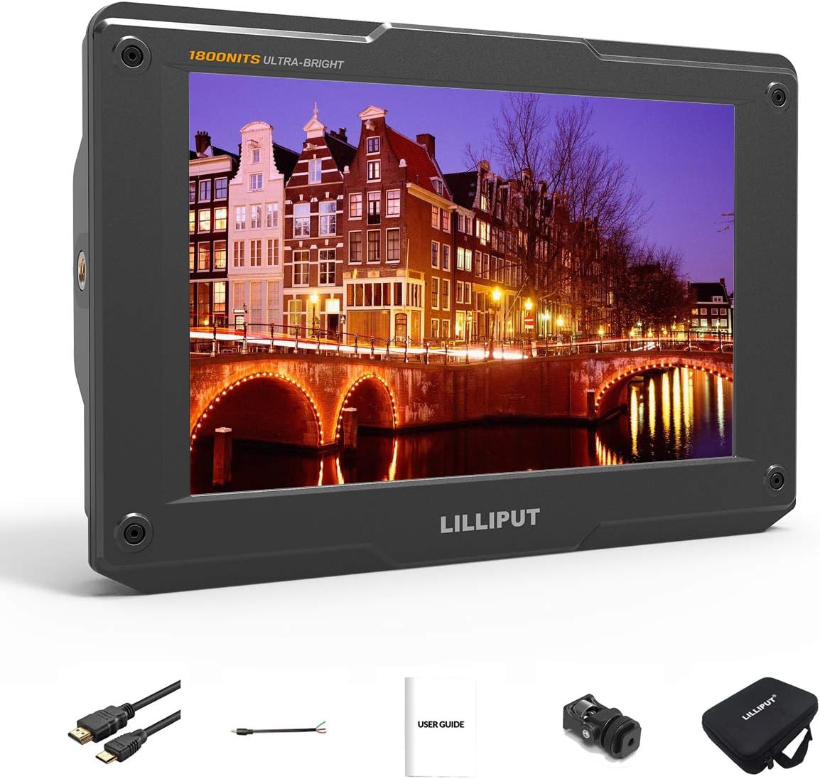 4K 7 Field Monitor 1800nit HDMI IPS HDR On-Camera Monitor K16944