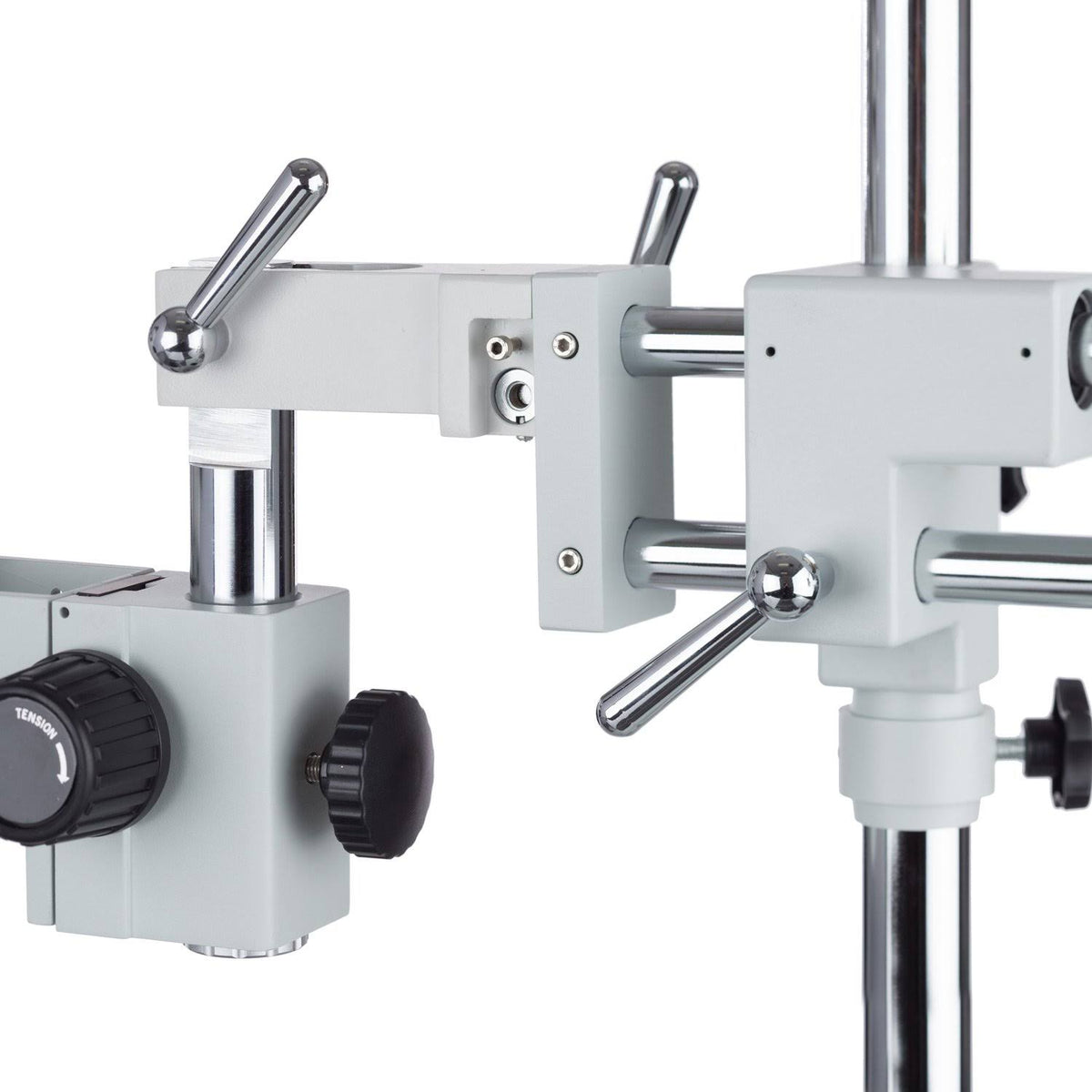 3.5X-45X Simul-Focal Stereo Zoom Microscope on Dual Arm Boom Stand U15100