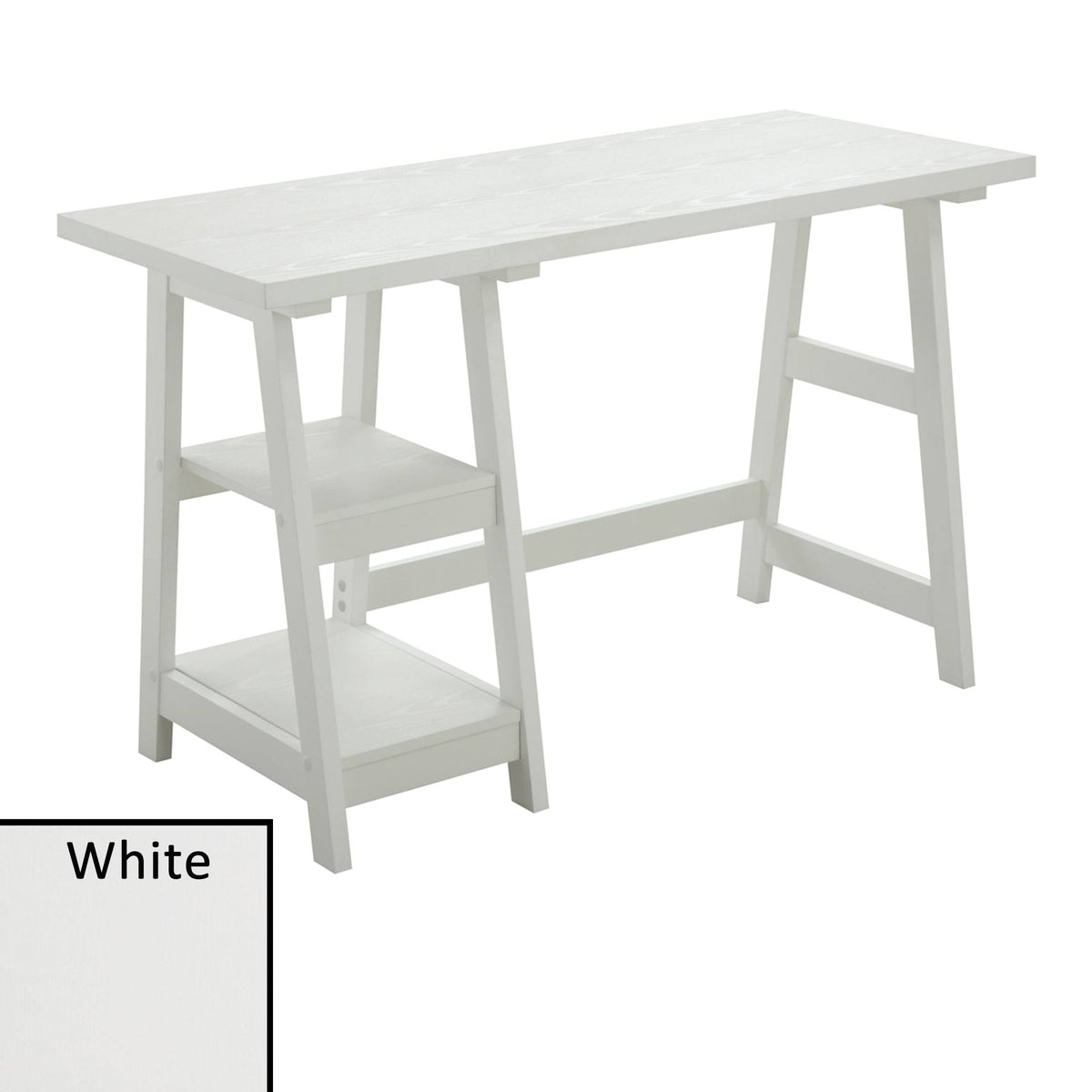 Charcoal Grey Desk with Shelves I857949