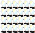 24 Pack 4 Inch Ultra Thin LED Recessed Ceiling Lights, 3000K Warm White, Dimmable 10W, 650 LM, Smooth Trim Damp Rated D700