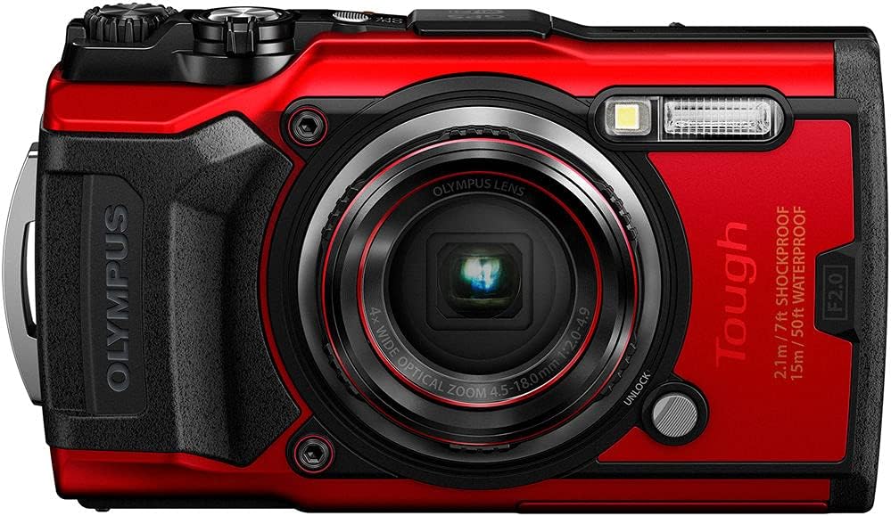 Red Waterproof Camera Action Bundle with 50 Piece Accessory Kit V70310