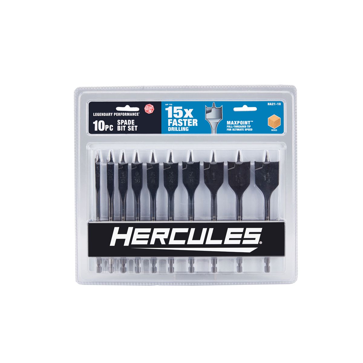 Spade Bit Set, 10-Piece G891403