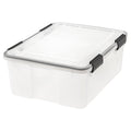 Clear 30 Quart Weathertight Storage Box, 6 Pack L689389