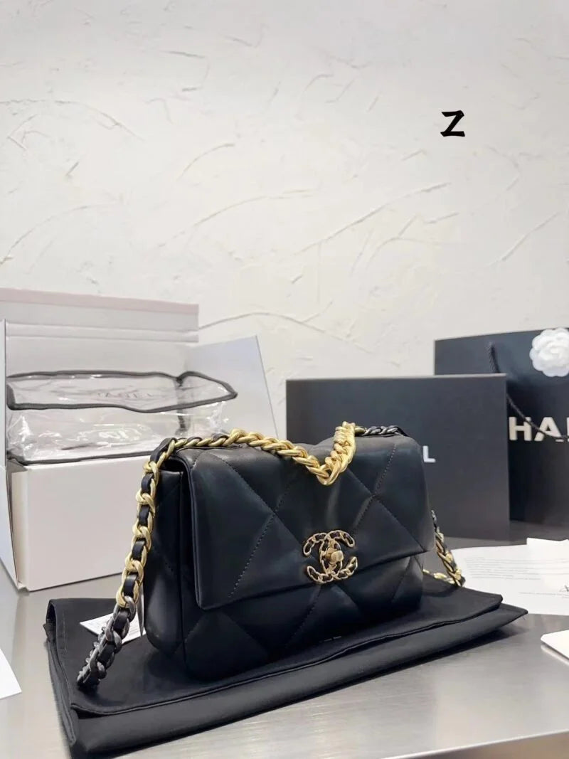 Black Lamb Leather Shoulder Bag M236632