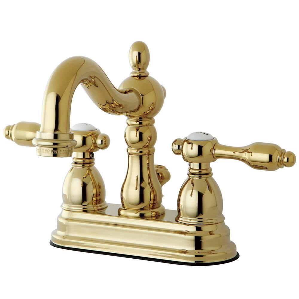 Polished Chrome Center Lavatory Faucet with Brass Pop-Up K916669
