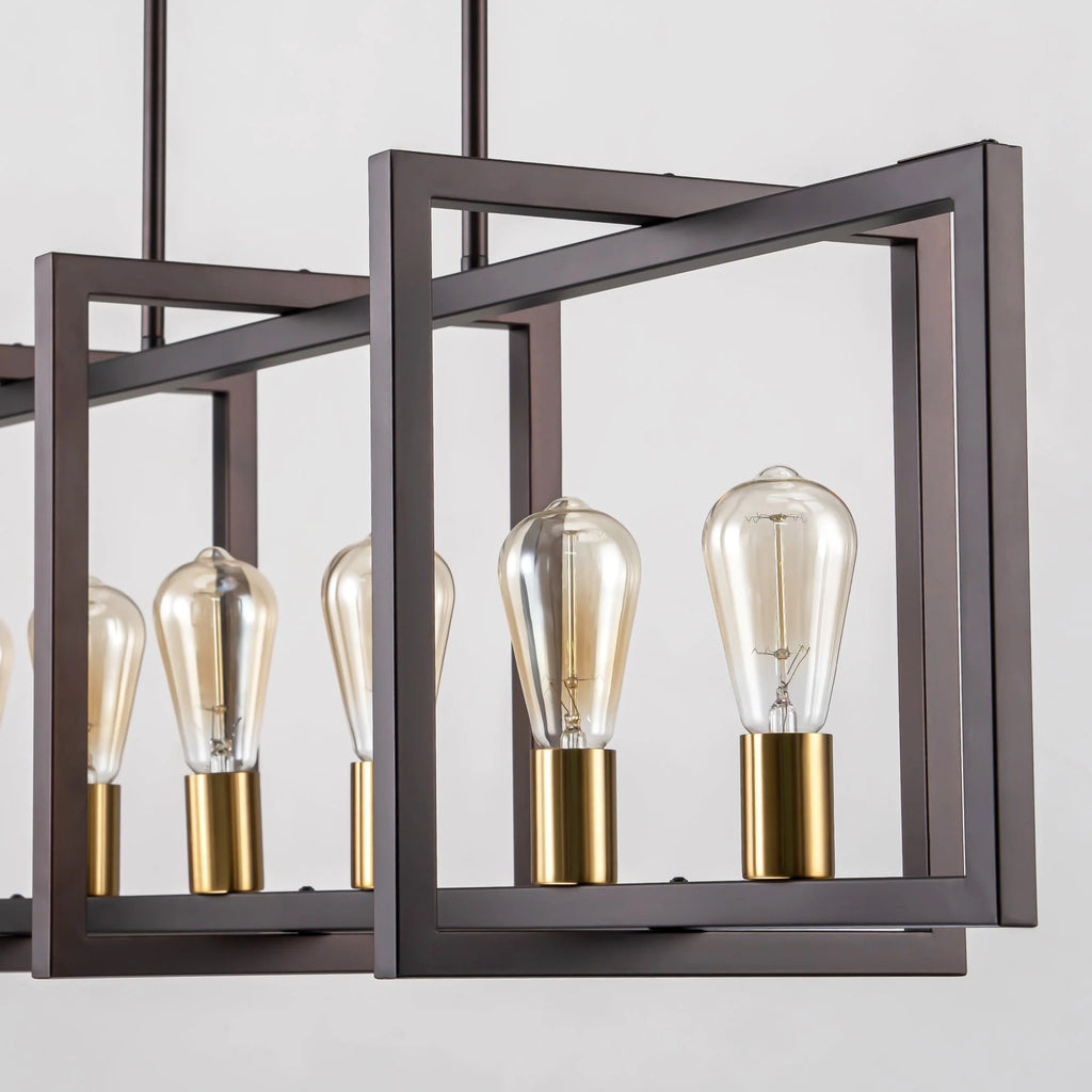 6-Light Dimmable Aluminum Kitchen Island Chandelier X28707