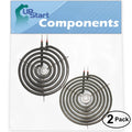 2-Pack 8 inch 6 Turns & 6 inch 5 Turns Surface Burner Elements for Range, Stove & Cooktop P108