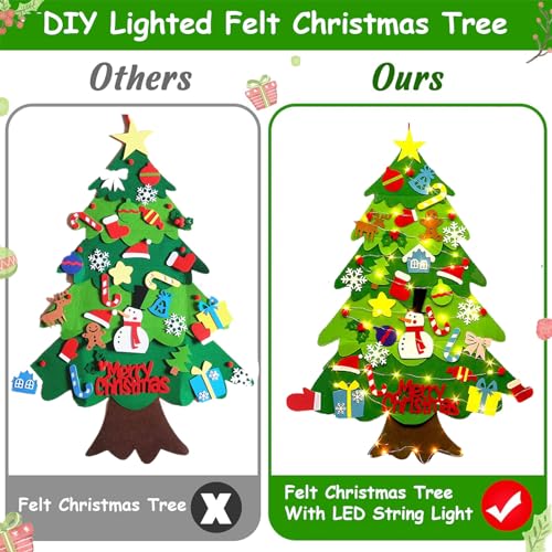 Felt Christmas Tree with Lights G566764