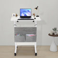 Adjustable Height Rolling Laptop Desk H445