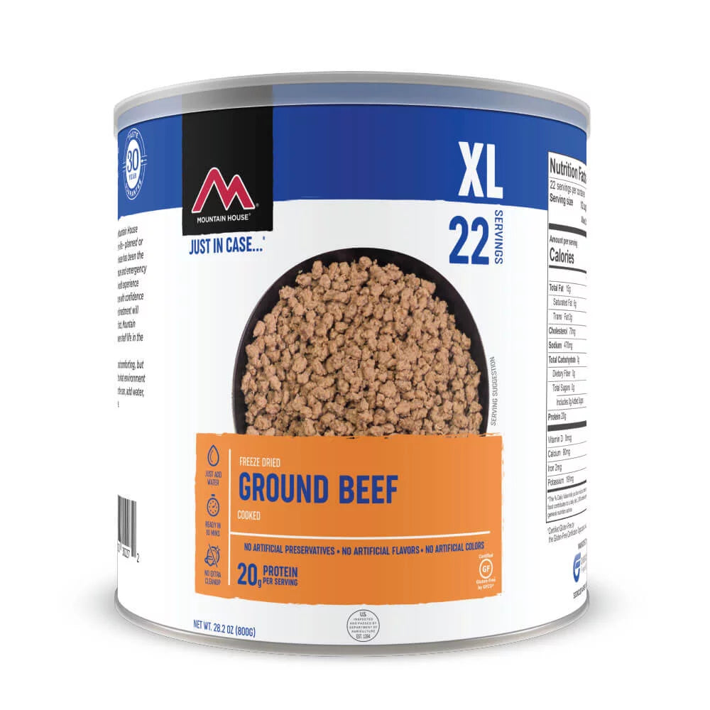 6 Cans Pack Freeze Dried Ground Beef K962436